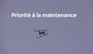 Démonstration d'usages de drones par la SNCF