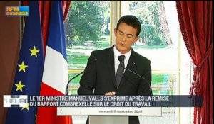 Droit du travail: Valls s'évite une polémique