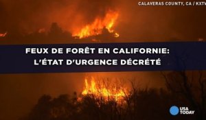 Feux de forêt en Californie: L'état d'urgence décrété