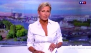 "Il me reste à vous remercier" : dernier JT très solennel pour Claire Chazal