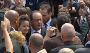 Comment les télés évoquent la visite de Hollande à Vesoul, en 42 secondes