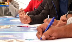 Cergy-Pontoise: l’apprentissage du français commence pour les réfugiés
