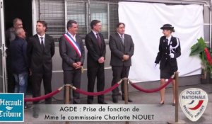 AGDE - 2015 - Le commissaire Charlotte NOUET a pris son commandement.