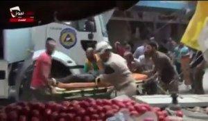 Syrie : scènes de chaos à Alep après un bombardement