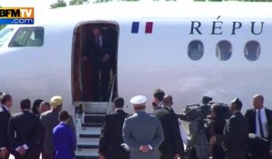 François Hollande en visite au Maroc
