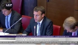 TRAVAUX ASSEMBLEE 14E LEGISLATURE : Audition d'Emmanuel Macron sur le bilan de la BPI