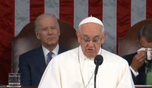 Le discours du pape au Congrès américain, à travers les télés américaines