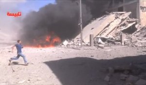 Premiers bombardements aériens russes en Syrie