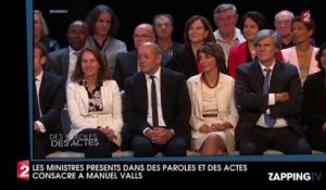 Des paroles et des actes : Ségolène Royal s'est imposée pour être assise juste derrière Manuel Valls