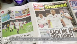 Rugby: réactions à Londres après l'élimination de l'Angleterre