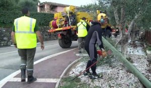 Inondations sur la Côte d'Azur: reprise du nettoyage