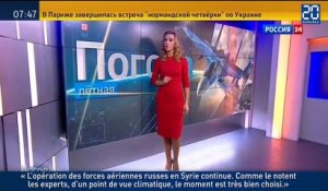 Une présentatrice russe décrit le temps parfait pour bombarder la Syrie