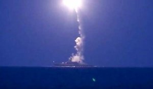 Lancement de missiles depuis des navires de guerre russe