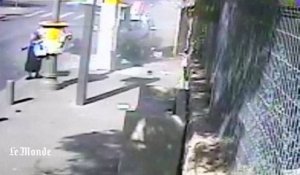 Une attaque à la voiture bélier et à l'arme blanche filmée par une caméra de surveillance en Israel