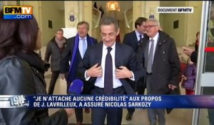 Sarkozy sur Lavrilleux: "Je n'attache aucune importance et aucune crédibilité à ces propos"