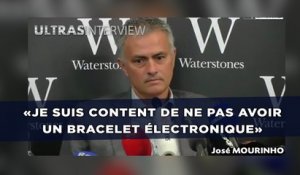 Suspendu, Mourinho est «content de ne pas avoir un bracelet électronique»