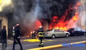 Incendie dans le centre de Nice