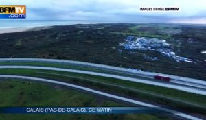 BFMTV survole "La jungle" de Calais  avec un drone