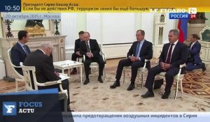 Bachar el-Assad a rencontré Vladimir Poutine à Moscou