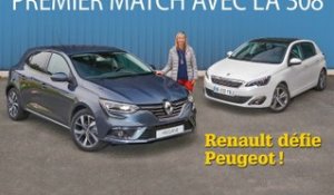 Nouvelle Renault Mégane VS Peugeot 308 : 1er match