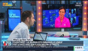 What's Up New York: La journaliste Emmanuelle Leneuf fait le buzz avec son flash info en 10 tweets - 28/10