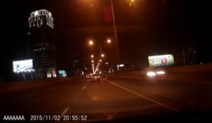 Meteore dans le ciel de Bangkok