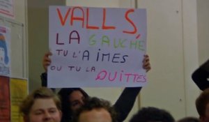 Valls hué lors de sa visite à Sciences-Po