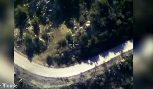Images aériennes des bombardements russes en Syrie