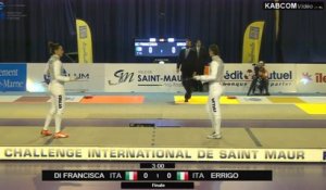 CdM fleuret dames St-Maur 2015 - finale Errigo (ITA) vs Di Francesca (ITA)