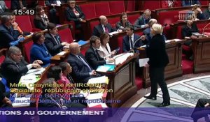 Pacale Boistard répondà une question de la députée Chaynesse Khirouni sur la campagne #HarcelementAgissons