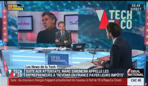 Les News de la Tech: Marc Simoncini appelle les entrepreneurs à "revenir en France payer leurs impôts" - 17/11