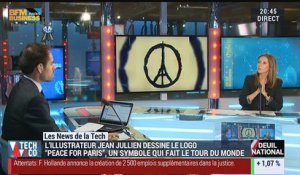 Les News de la Tech : Le logo "Peace For Paris" de l'illustrateur français Jean Jullien fait le tour du monde - 16/11