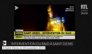 Les images de l'intervention du RAID à Saint Denis