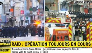 Attentats : opération du Raid en cours à Saint-Denis