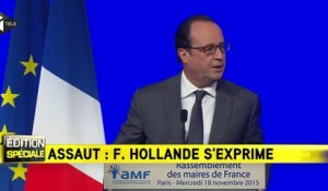 François Hollande : "Paris ville martyre mais ville lumière"