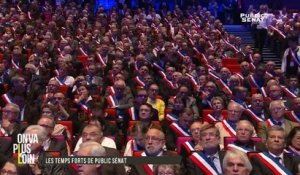 Les temps forts de Public Sénat : réaction des maires de France suite aux attentats au Rassemblement des Maires de France