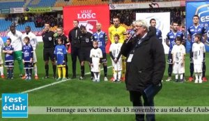 Stade de l'Aube : hommage aux victimes des attentats du 13 novembre