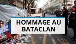 Hollande et Cameron déposent une rose au Bataclan