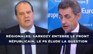 Régionales: Sarkozy enterre le Front républicain, le PS élude la question