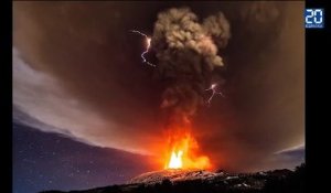 Spectaculaire «orage volcanique» lors d'une éruption de l'Etna
