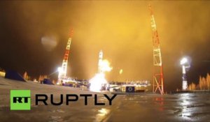 Spectaculaire décollage d’une navette spatiale en Russie