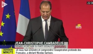 Cambadélis appelle au "barrage républicain" dans les régions "à risque Front National"