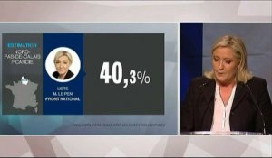 Régionales : Marine Le Pen se félicite du "résultat magnifique" du Front national