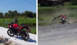 Il se bat avec un singe qui a uriné sur sa moto