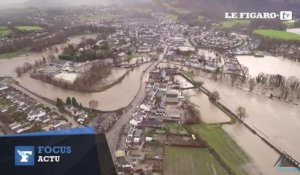 Les inondations en Angleterre vues par un drone