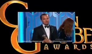 Golden Globes 2016 : discours de Leonardo DiCaprio, le meilleur acteur dans un film dramatique