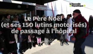 VIDEO (41) Le Père Noël des Motards de passage à l'hôpital de Blois