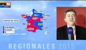 Mélenchon: "Je me sens humilié par le premier tour" des régionales