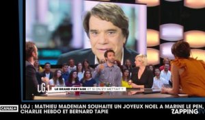 LGJ : Mathieu Madénian souhaite un joyeux Noël à Marine Le Pen, Charlie Hebdo et Bernard Tapie (vidéo)
