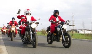 VIDEO. Plus de 200 motards de Noël dans les rues de Châteauroux